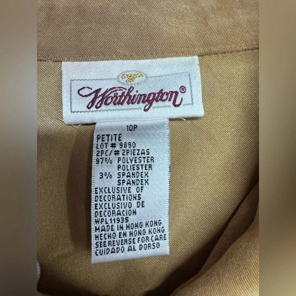 Worthington Tan and Black Women's Blazer - Picture 12 of 15